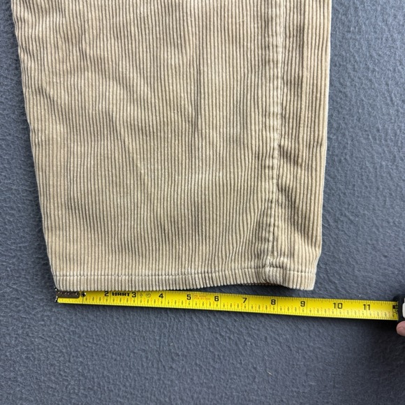 Levis 565‎ Pants Men's 36x32 Brown Corduroy Vintage Y2K Wide Leg Retro Baggy USA - Picture 8 of 11